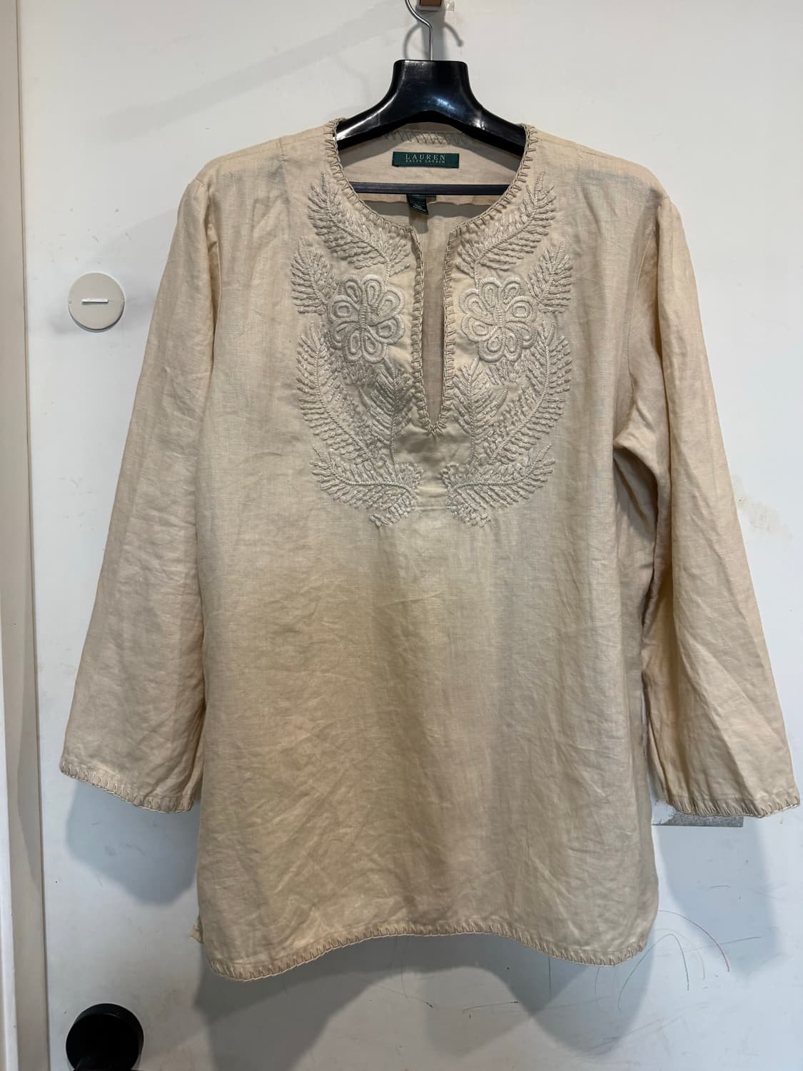 로렌랄프로렌 린넨 자수 블라우스 상품이미지1