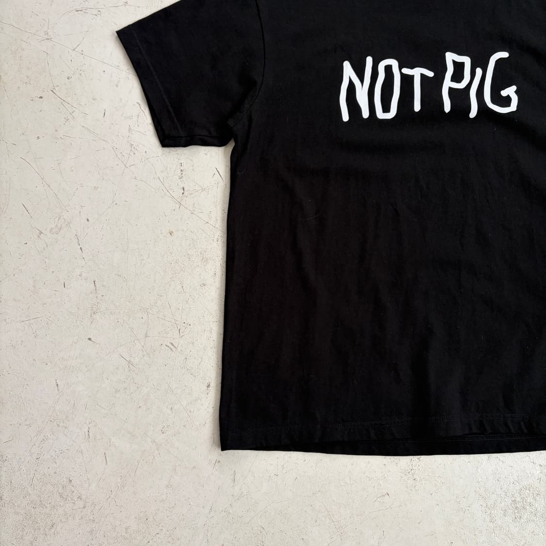 PIGGS NOT PIG 오피셜 반팔티 L 상품이미지3