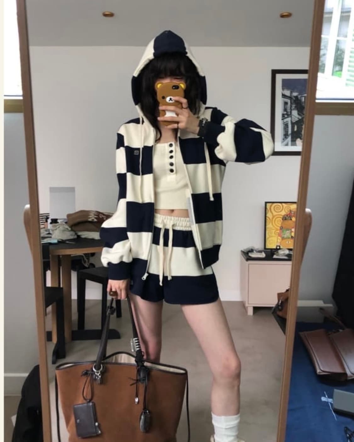 714 center highteen track set navy 상품이미지1