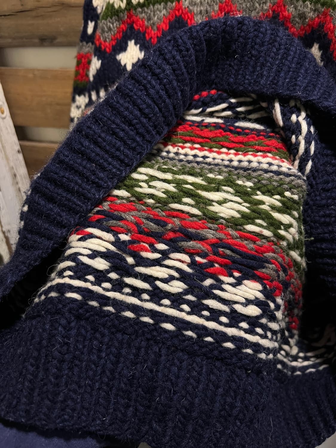 [M]90's 핸드메이드 에콰도르 울 스웨터 상품이미지5