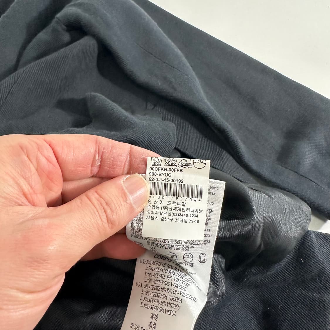 XXS 디젤 DIESEL BLACK GOLD 논카라 크롭자켓 상품이미지8