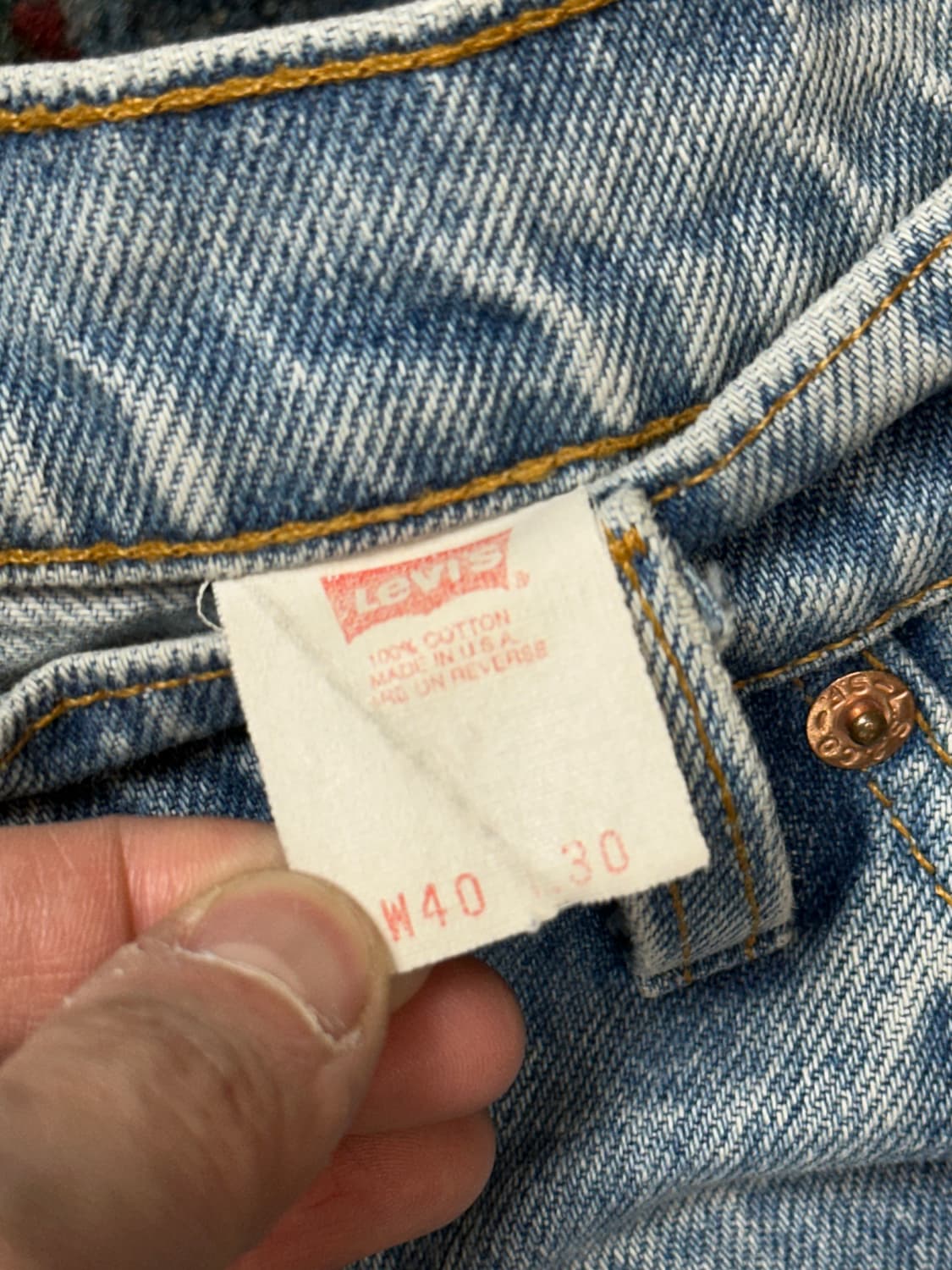 90's USA Made 빈티지 리바이스 517 오렌지탭 부츠컷 상품이미지9