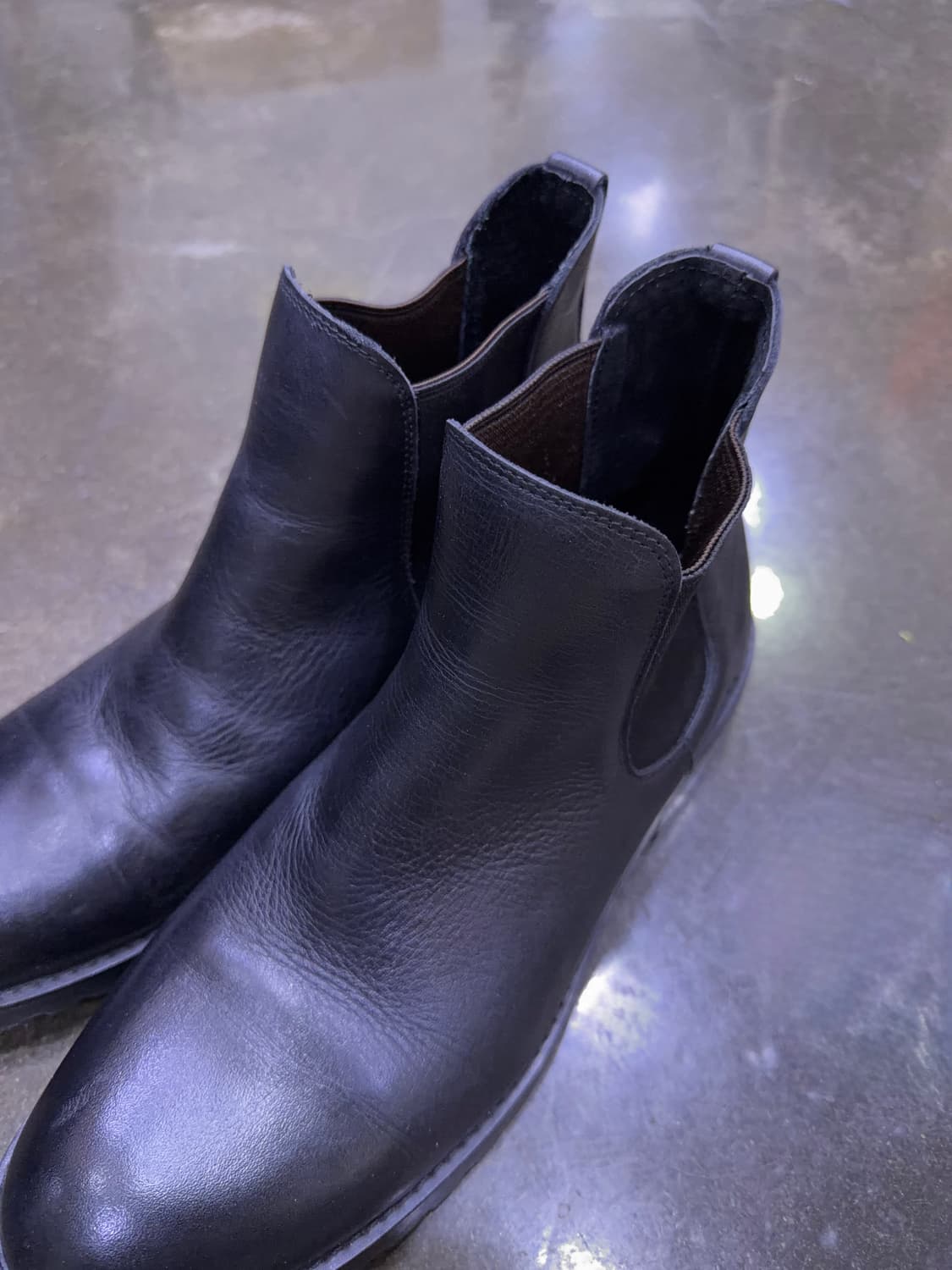 카미난도 x 쉽스 심플 첼시부츠 블랙 260 상품이미지4