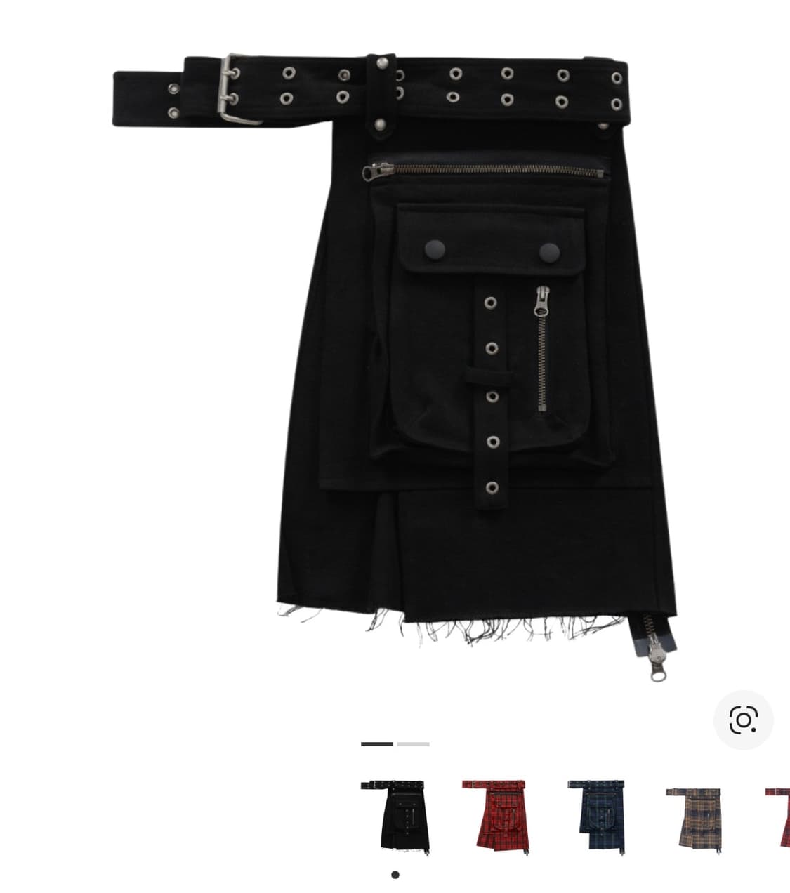 베이컨트 아카이브 바제스 레이어드 스커트 벨트 블랙 상품이미지1