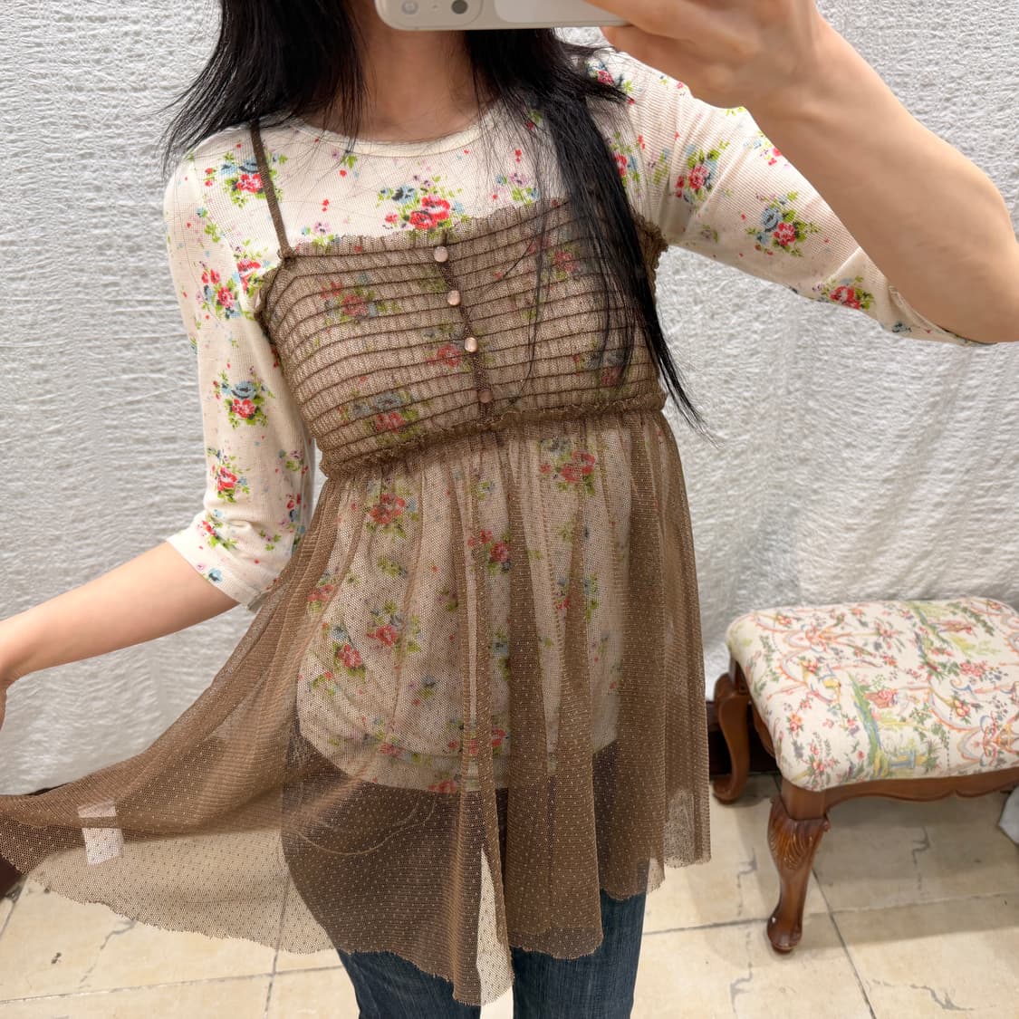 latte sheer bustier 상품이미지3
