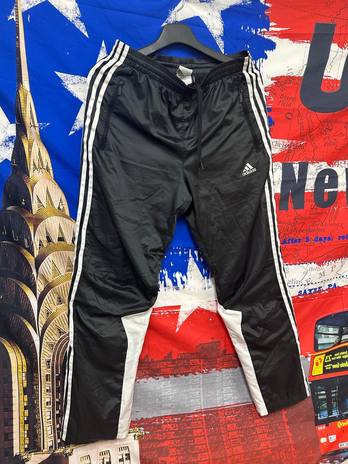 아디다스 검흰 와이드 트레이닝팬츠 XL105 상품이미지3
