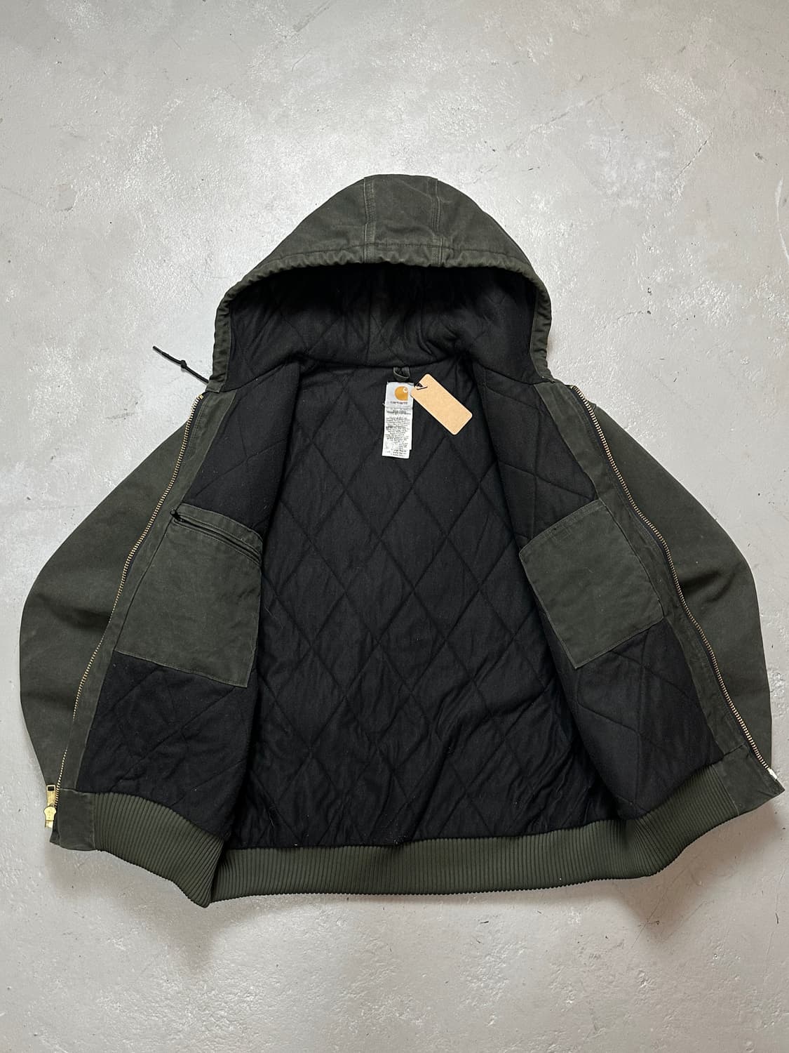 OG 칼하트 J130 액티브 자켓 MOS 칼하트 모스그린 자켓 상품이미지7