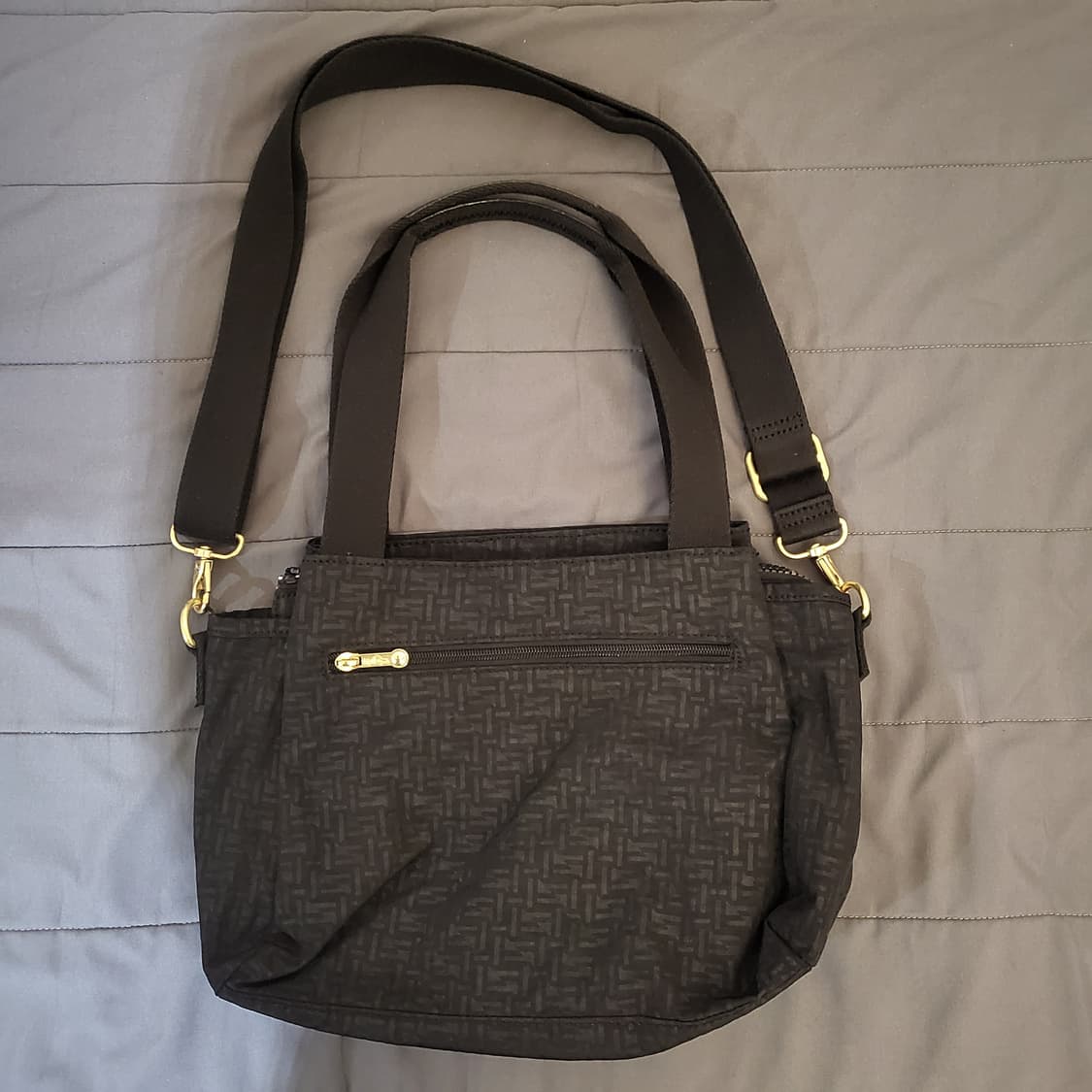 키플링 블랙 패턴 토트백 크로스백 + 키링 상품이미지2