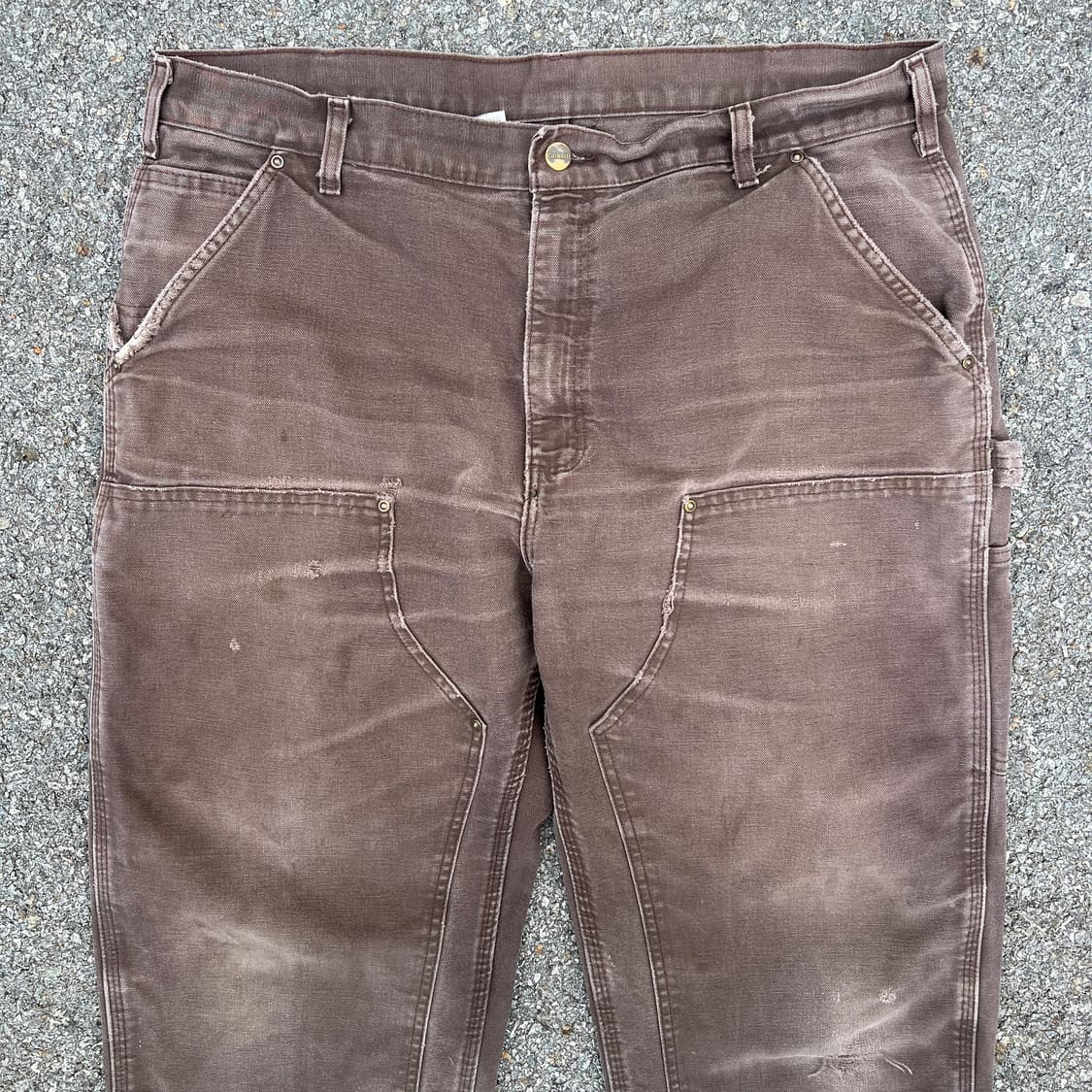 [38] 00s 칼하트 더블니 다크브라운 하드 페이드 상품이미지2