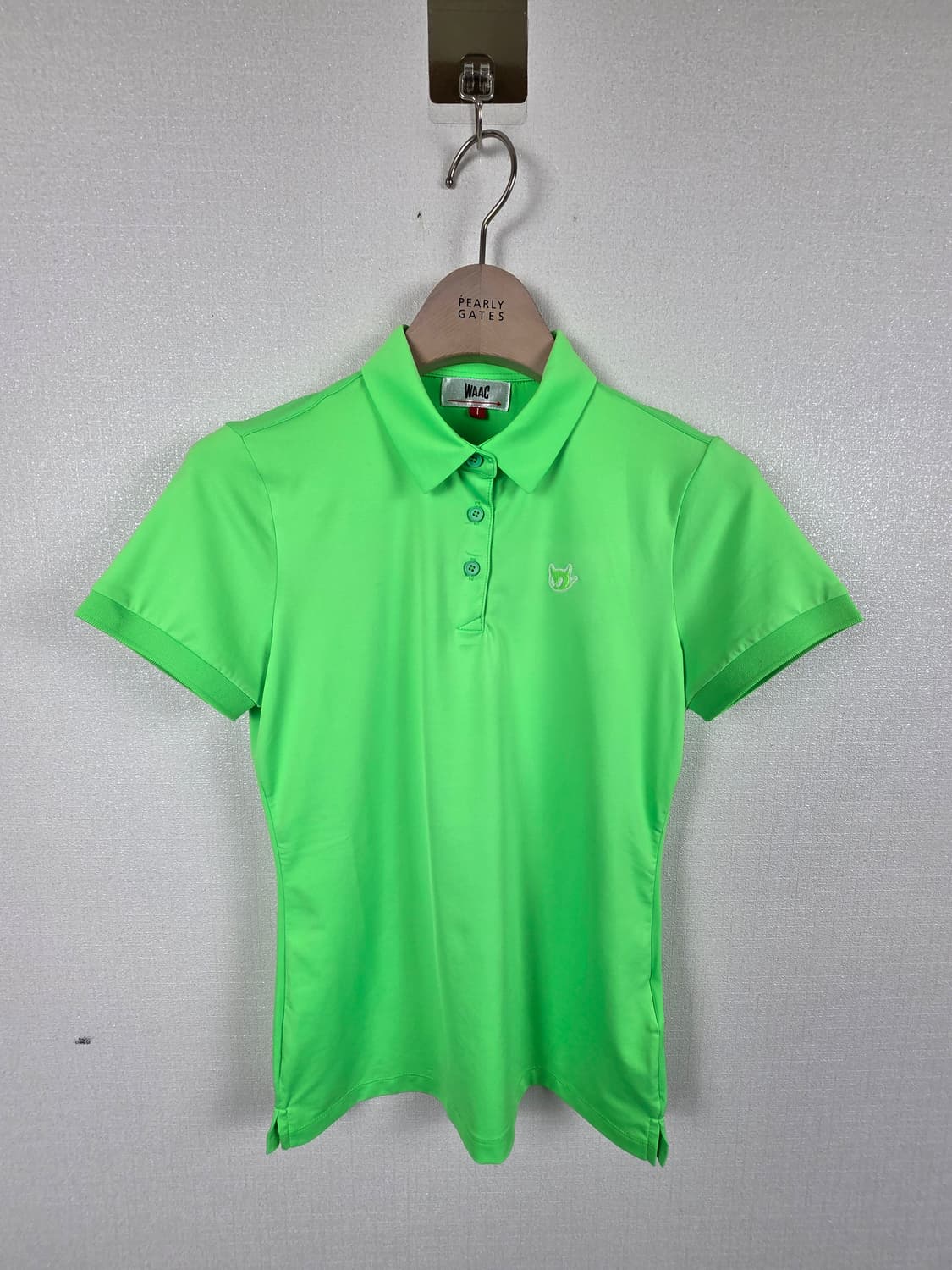 WACC 왁 여성 신품급 골프티셔츠 형광그린 1호 (S) 상품이미지2