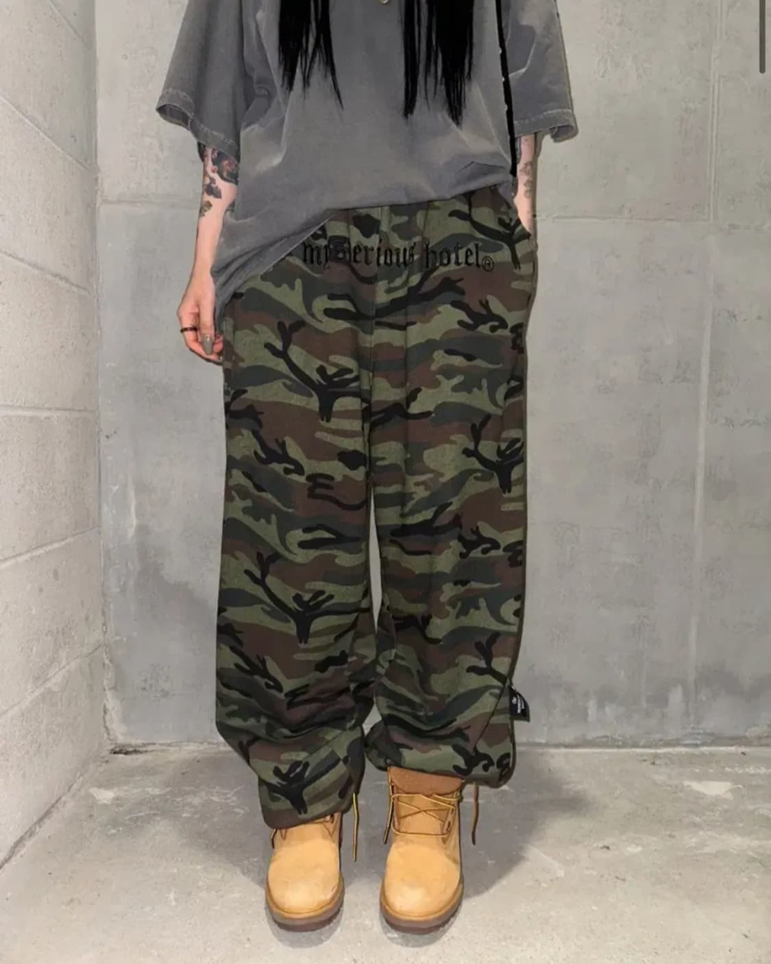 미스테리어스호텔 카모 팬츠 상품이미지1