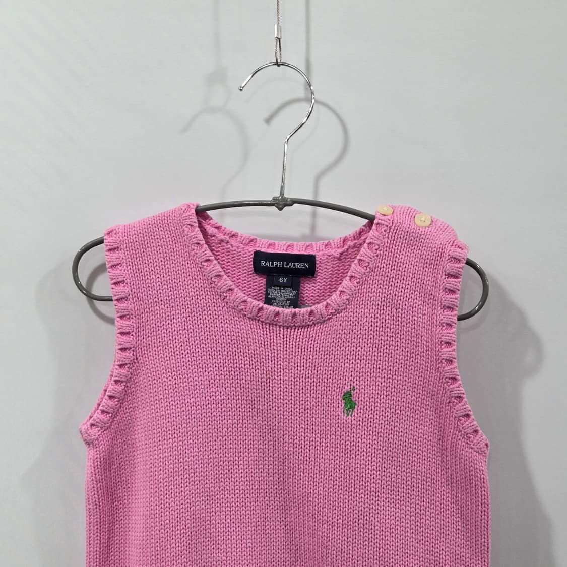폴로랄프로렌 걸즈 니트 베스트 6X 상품이미지2