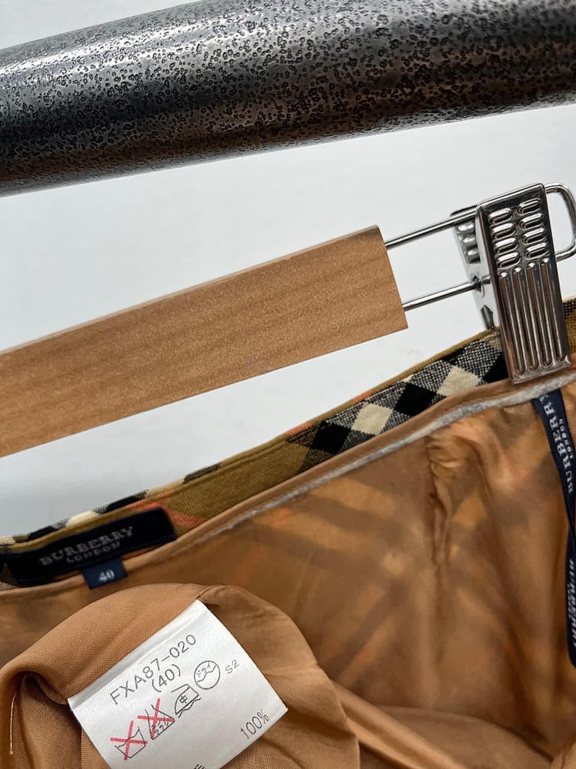 여) 버버리 체크 롱 스커트  상품이미지8