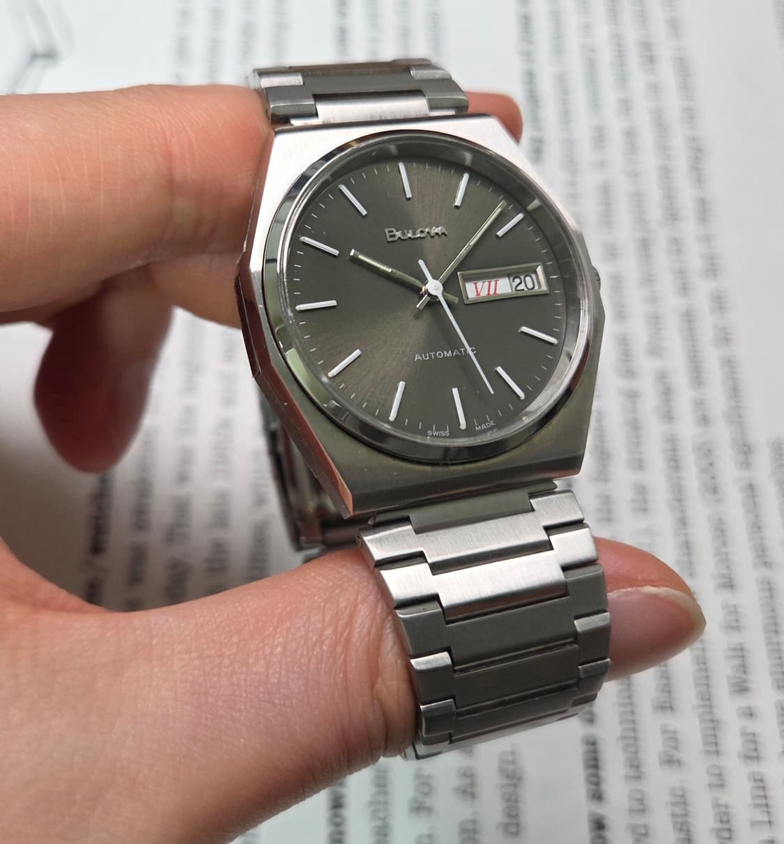 빈티지 부로바 팔각옥토 그레이 데이데이트 뻐뻐시 브슬 ver. 상품이미지3