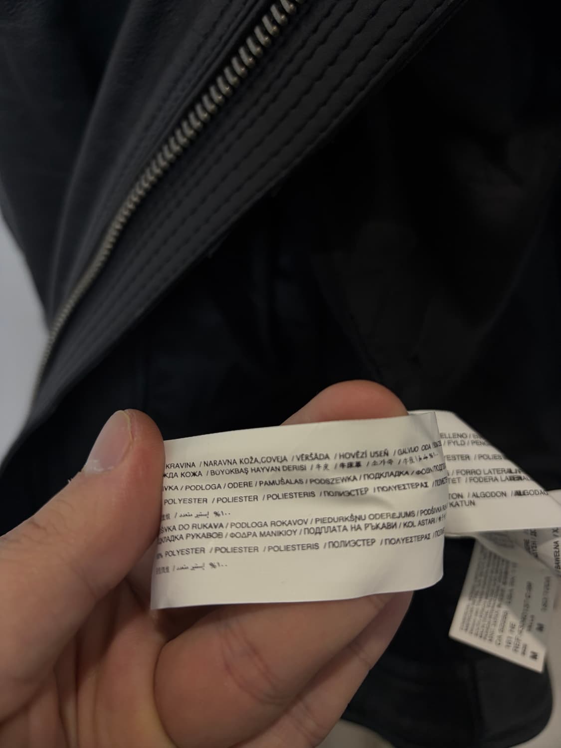 (M) HE by MANGO 망고 바이커 라이더 소가죽 자켓 상품이미지10