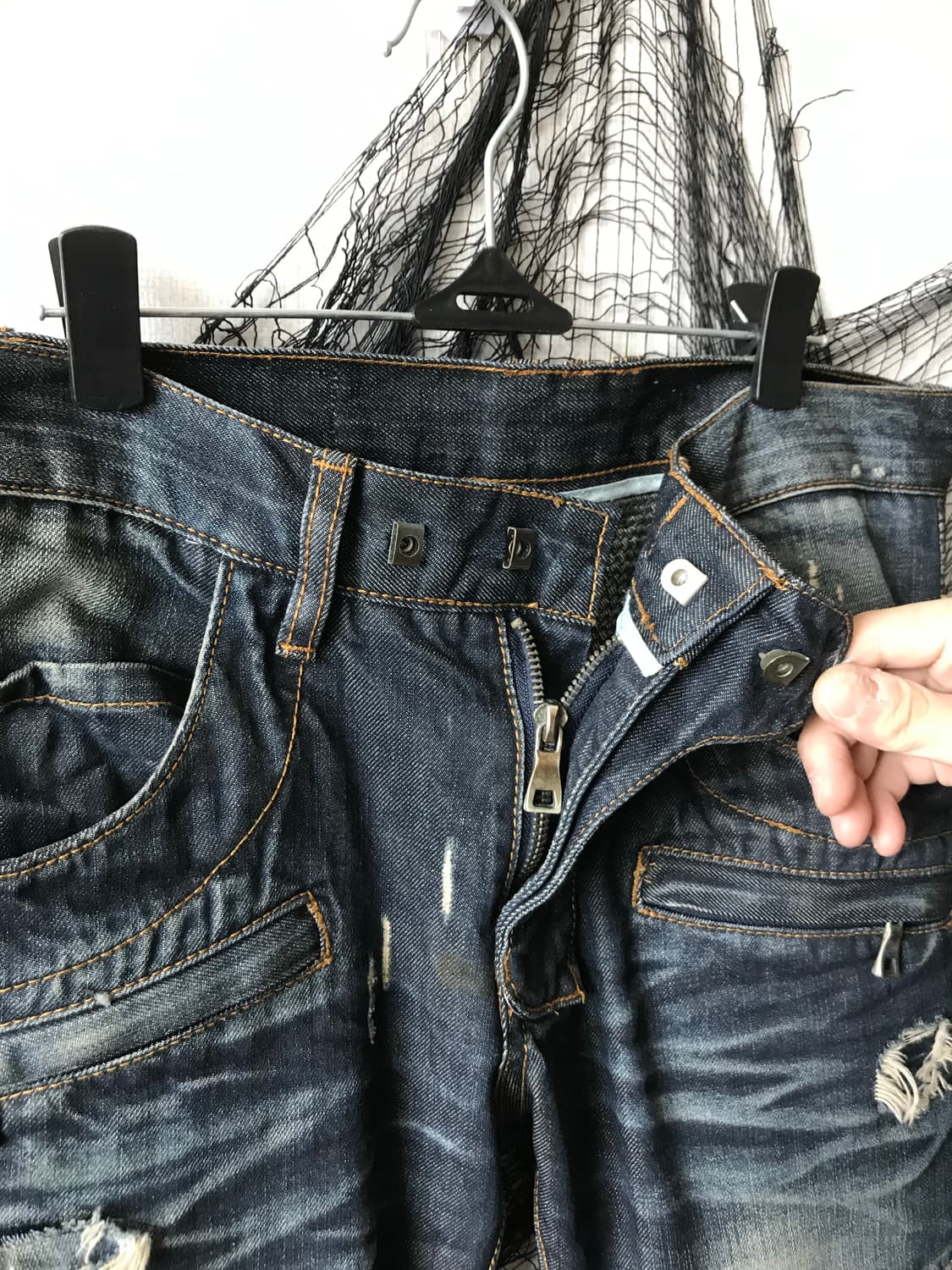 00s punk mood slimfit jeans 상품이미지3