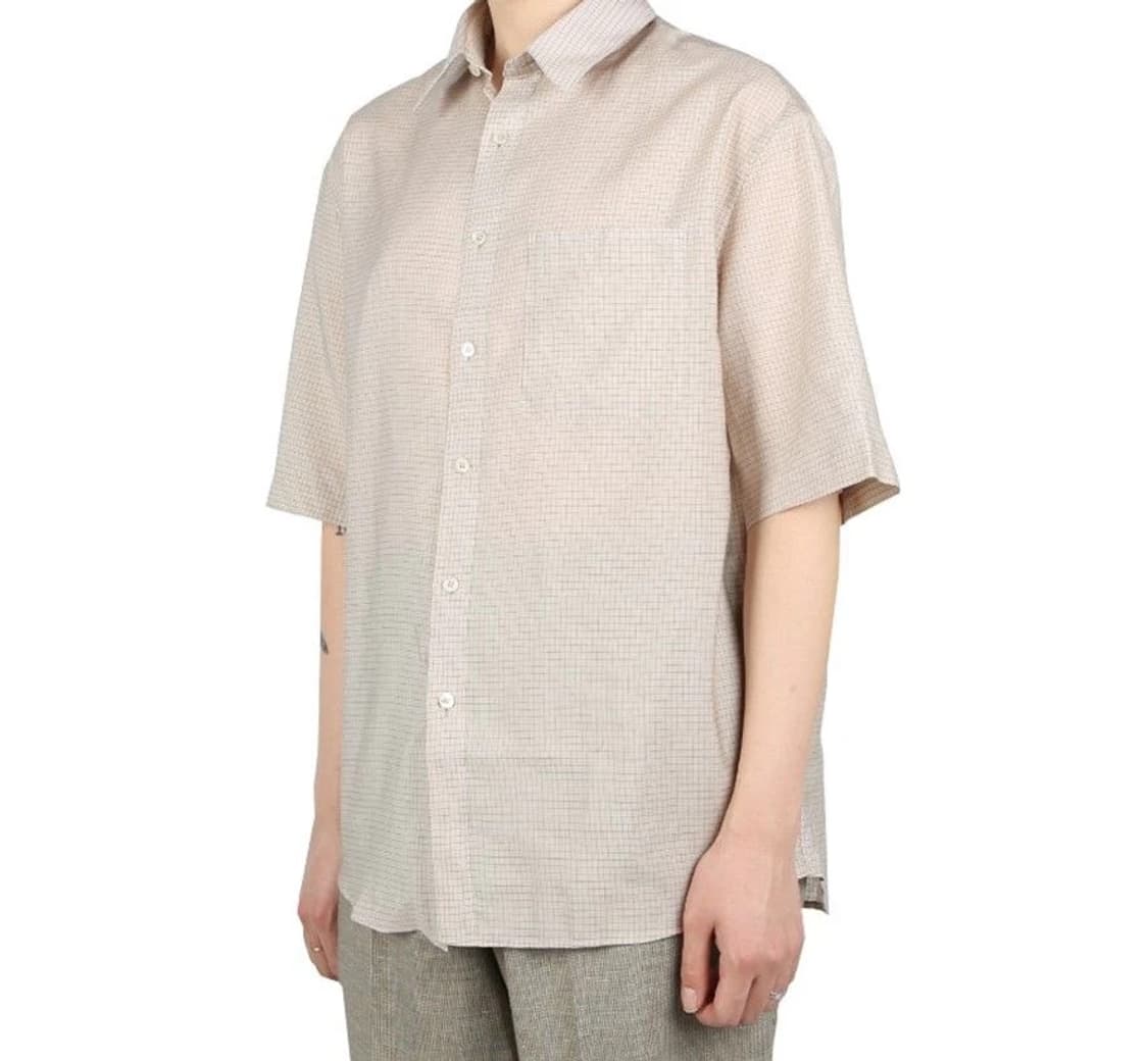 [XL] 르메르 22SS 남성 레귤러 카라 반팔 셔츠 누드 상품이미지1