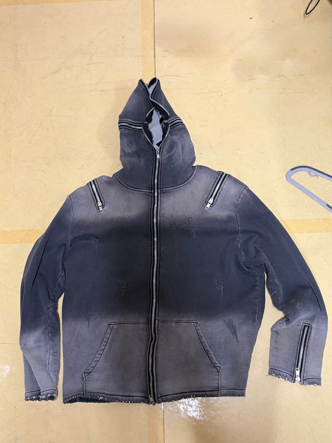 몸만와 4WAY ZIP-UP HOODIE (COTTON DENIM) 1 상품이미지7