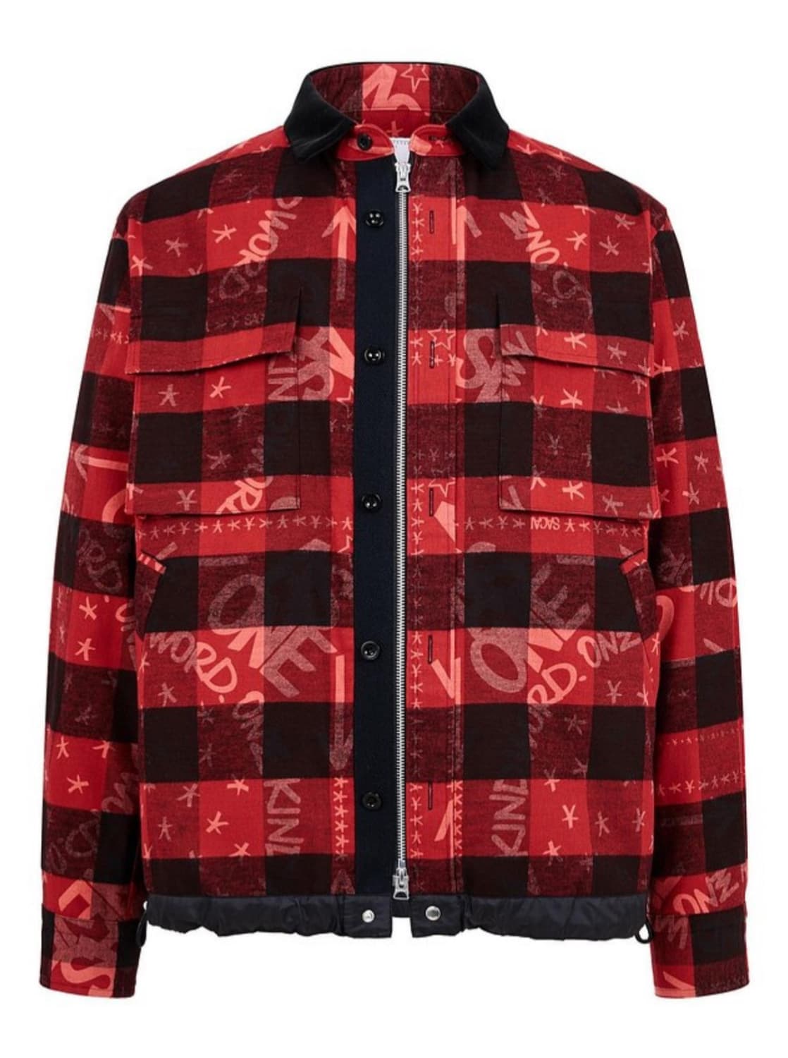 사카이 에릭 헤이즈 체크 블루종 자켓 상품이미지1