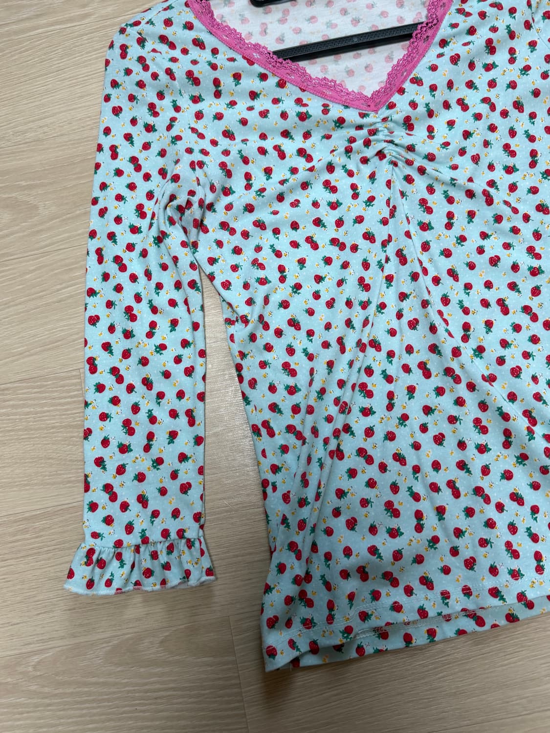 샵 페어리 little strawberry lace top (mint) 상품이미지5