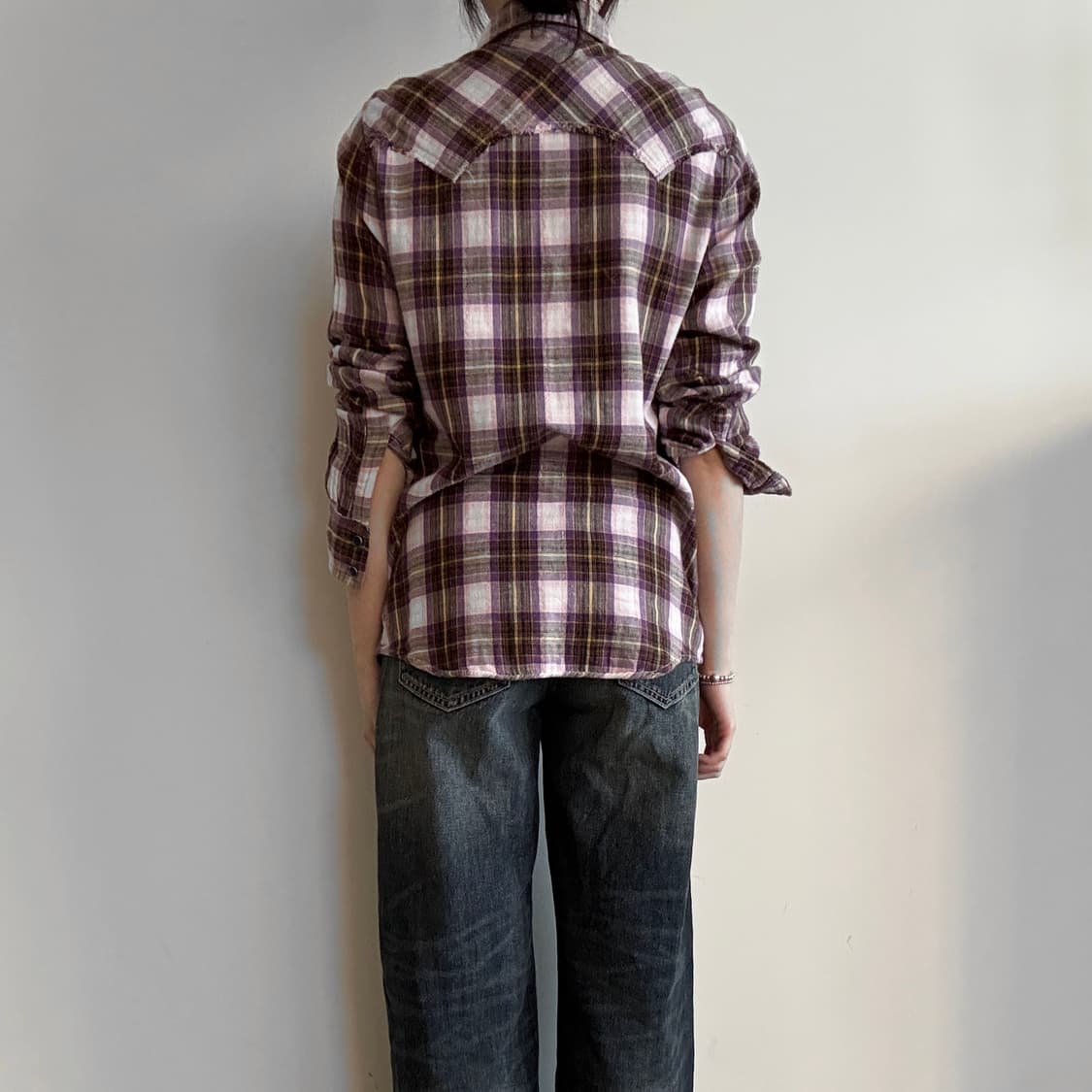 Check Western Flannel Shirt 상품이미지3
