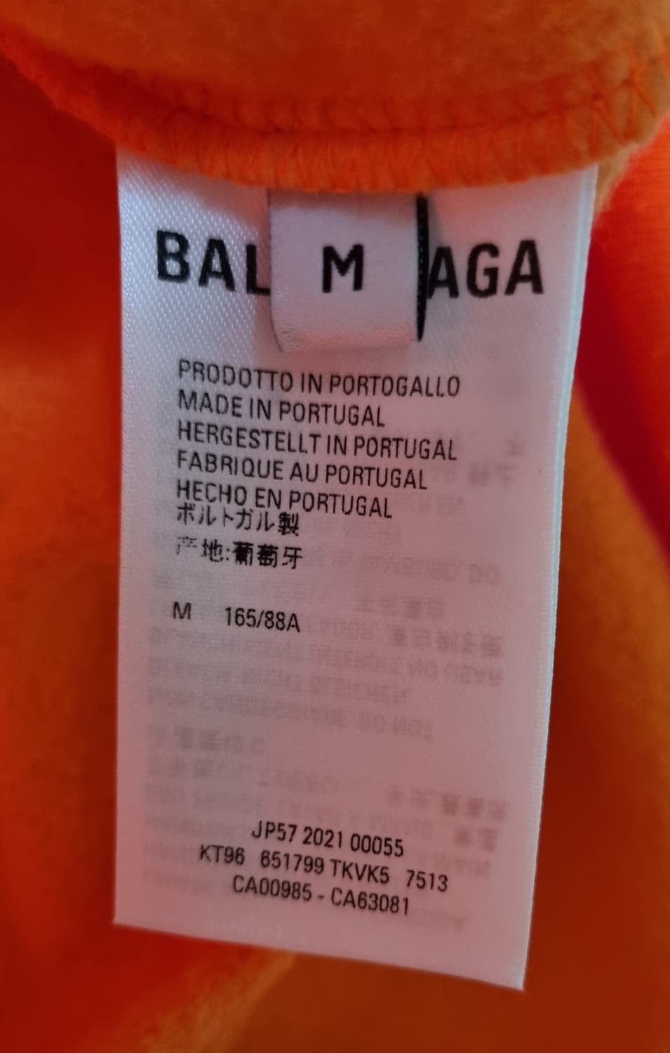 [M] 발렌시아가 hi my name is 후드 fluo 오렌지 상품이미지4