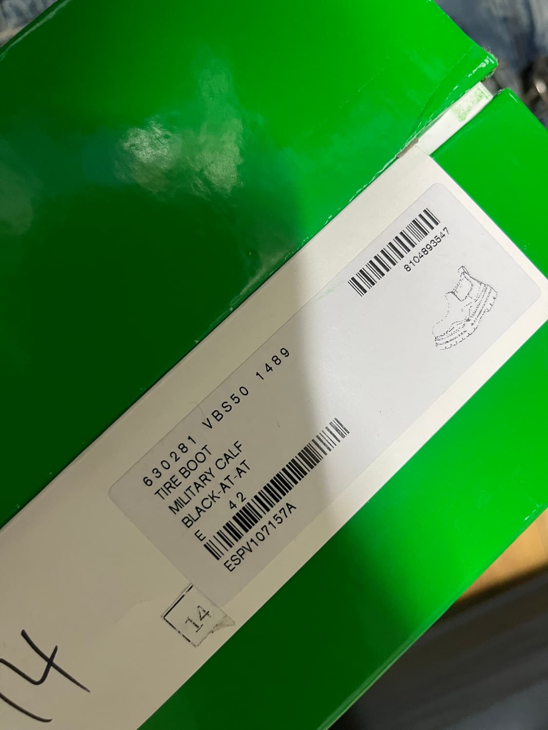 보테가 베네타 타이어 앵클 첼시 부츠 블랙 에시드 터콰이즈 상품이미지2