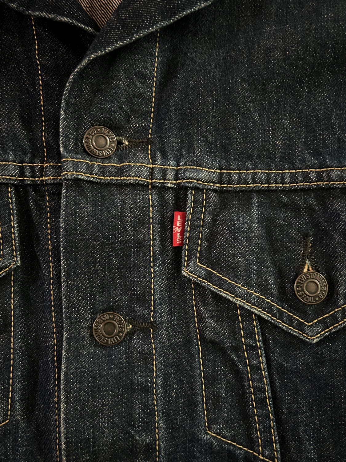 90s LEVI'S LVC 3rd DENIM TRUCKER 38 상품이미지4