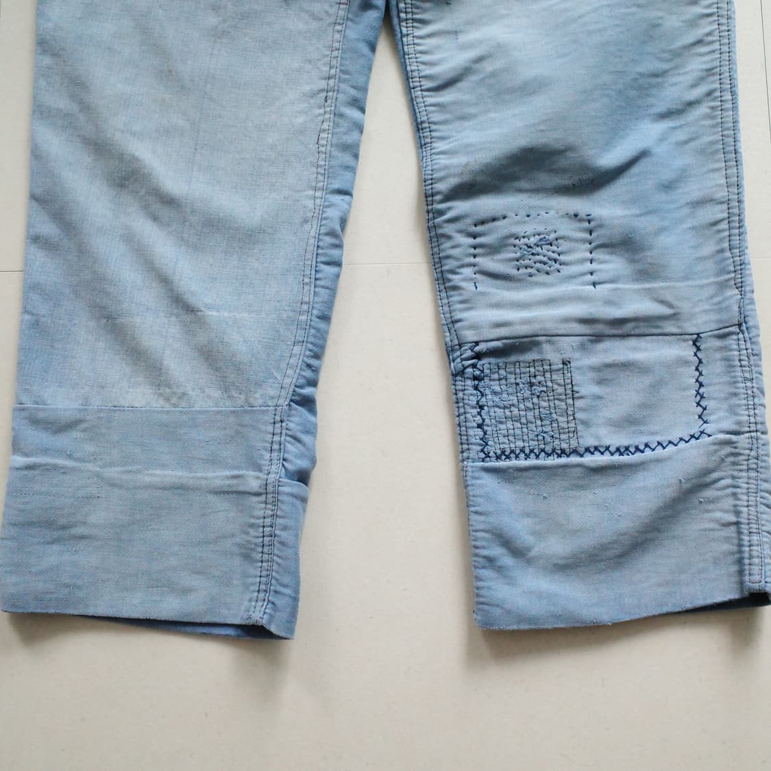80s 프렌치 몰스킨 리페어&페이트 워크팬츠 MADE IN FRANCE  상품이미지3