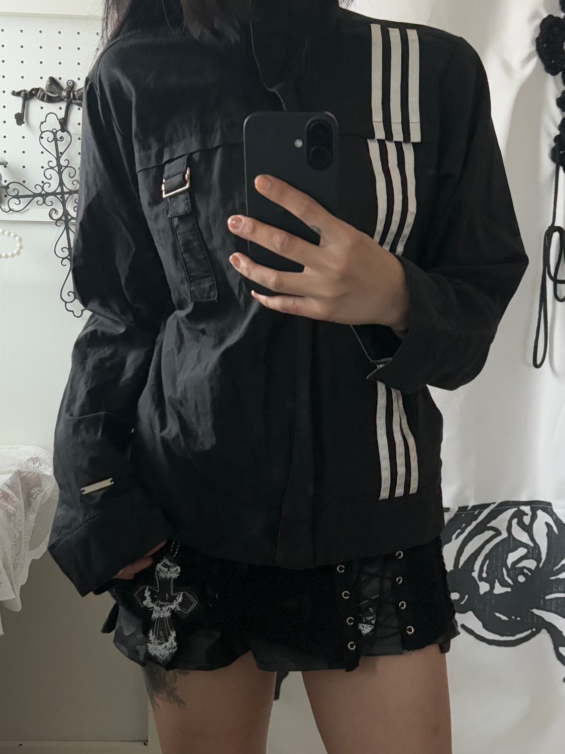 • Adidas Three-Line High Neck Jacket 상품이미지4