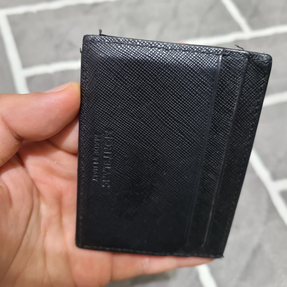 정품 몽블랑 블랙 색상 카드지갑 상품이미지4
