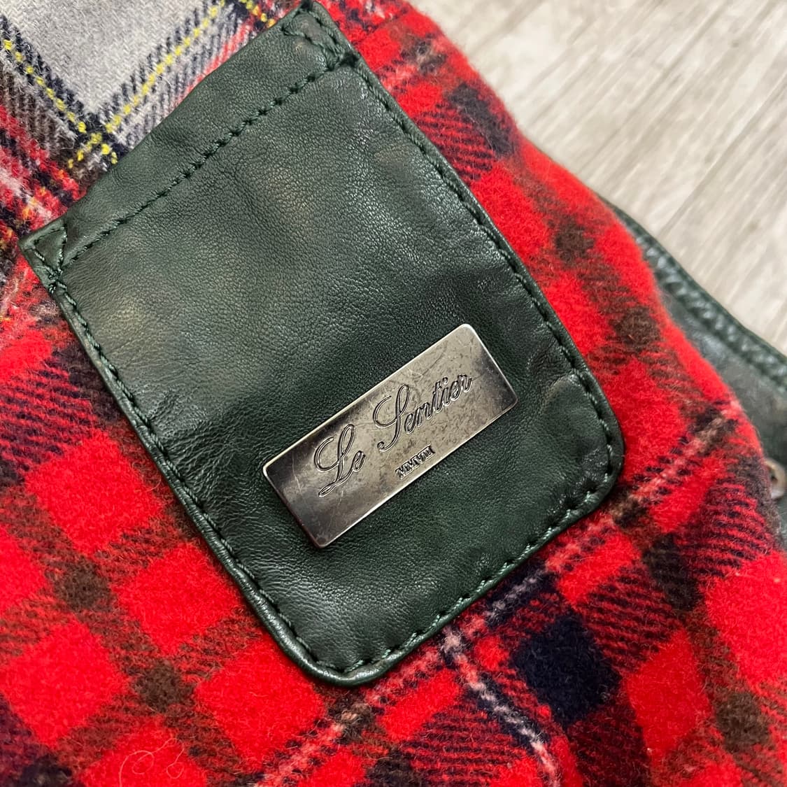 르 샹티에(Le Sentier) 빈티지 레더 지켓  상품이미지4