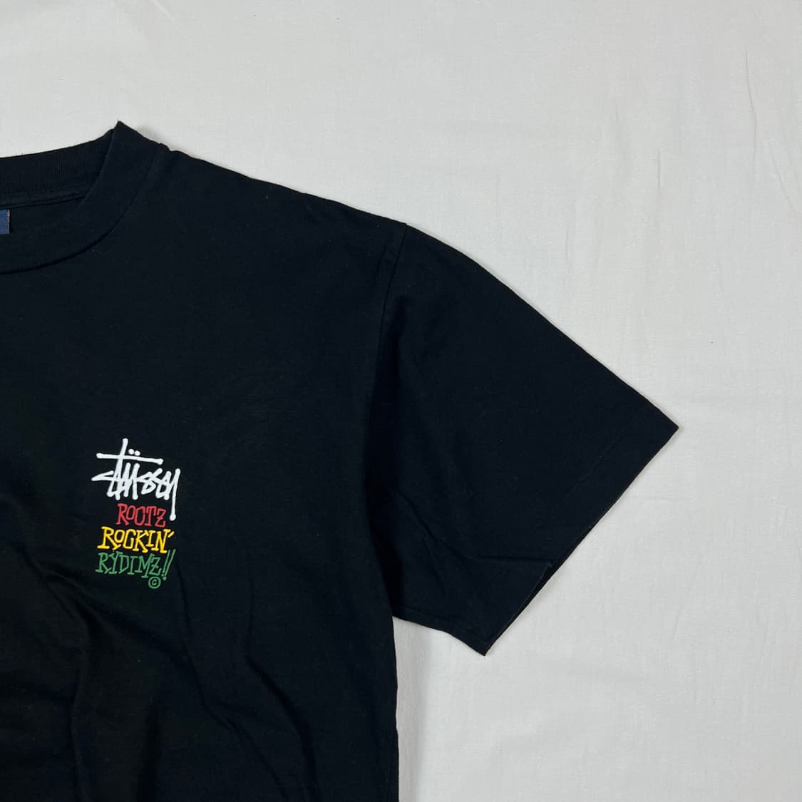 90‘s 스투시 rasta rootz rockin rydimz 반팔티 상품이미지3