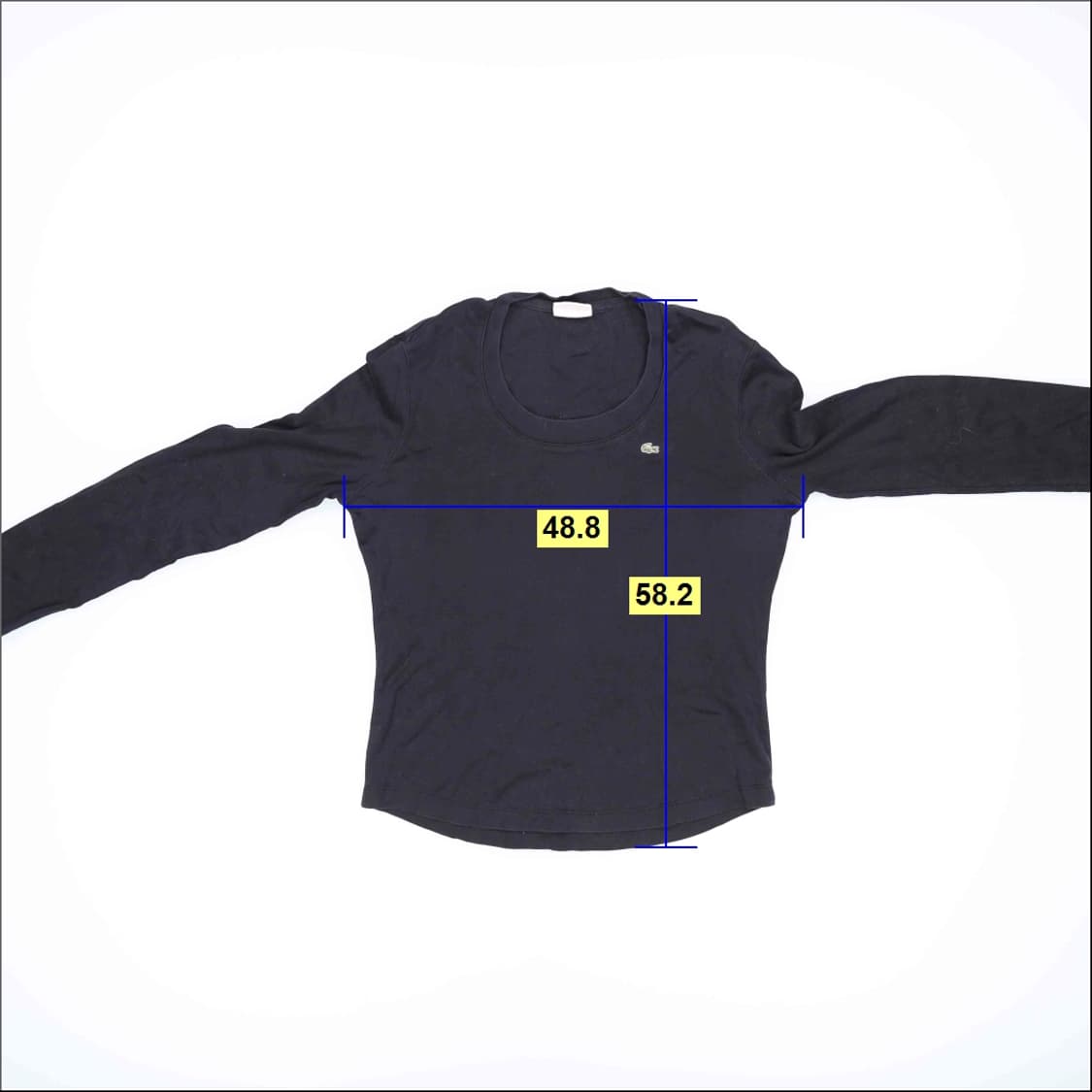 100 라코스테 여성 블랙 긴팔티 0317H1 상품이미지6