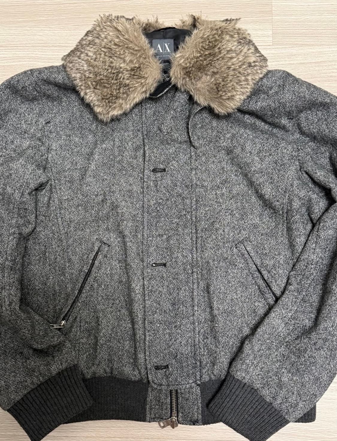 아르마니 익스체인지 퍼 카라 자켓 L 상품이미지2