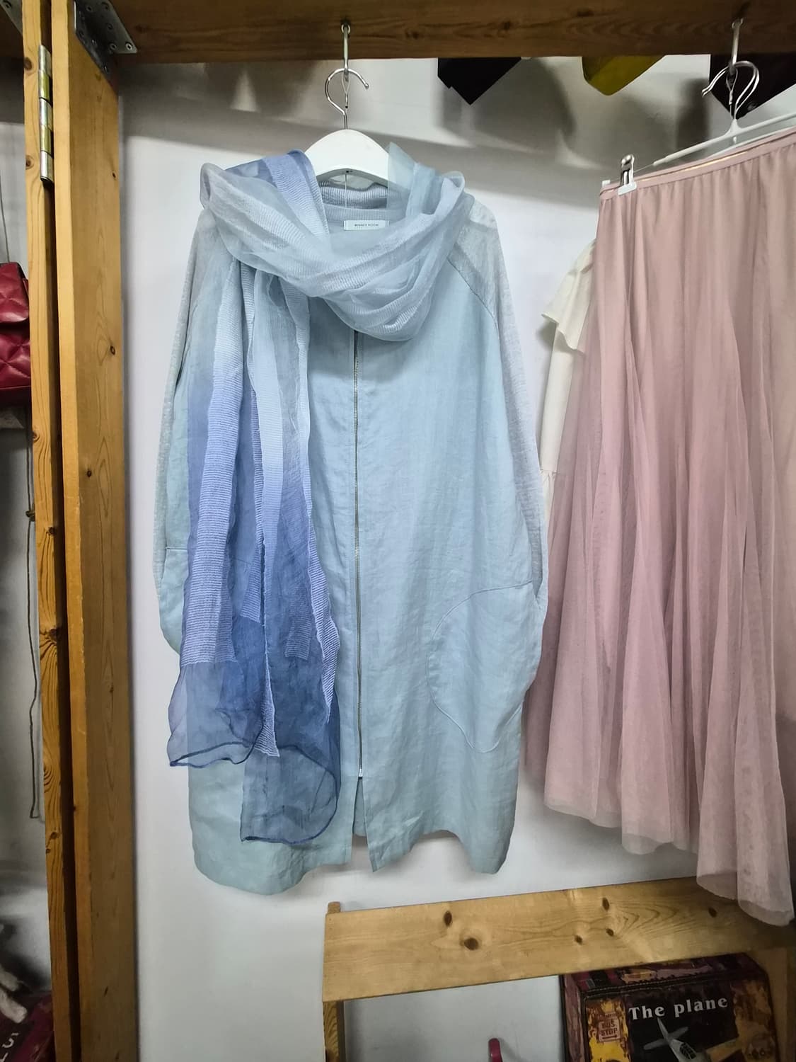 린넨 집업 롱 가디건 상품이미지1