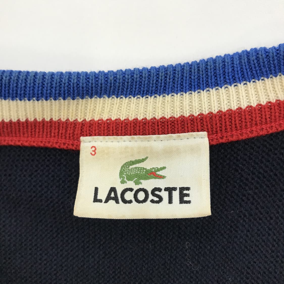 라코스테 울 100프로 삼선가디건 [3사이즈] 상품이미지4
