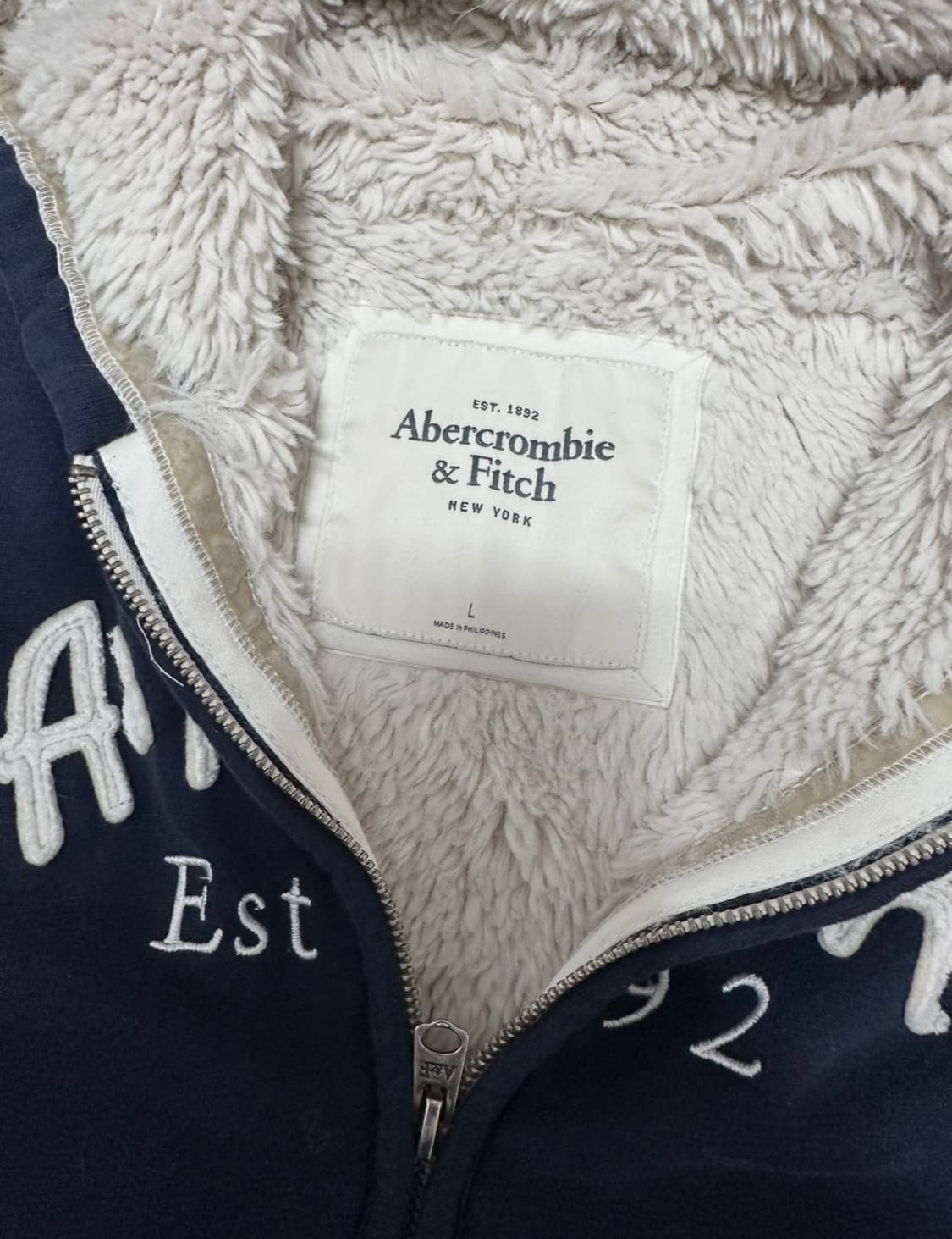 아베크롬비 네이비 후드집업 상품이미지4