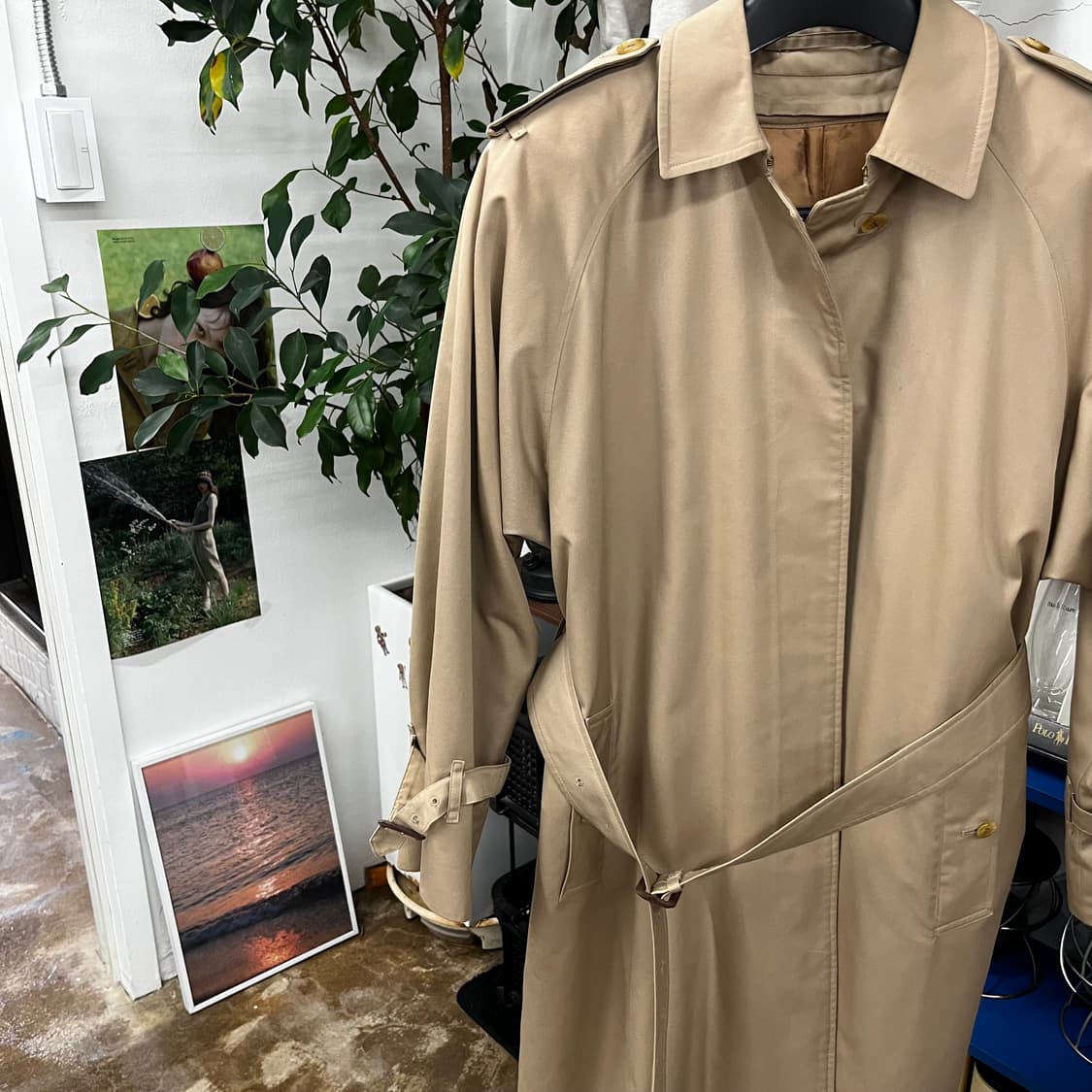 버버리 싱글 벨티드 트렌치코트 48S 상품이미지3