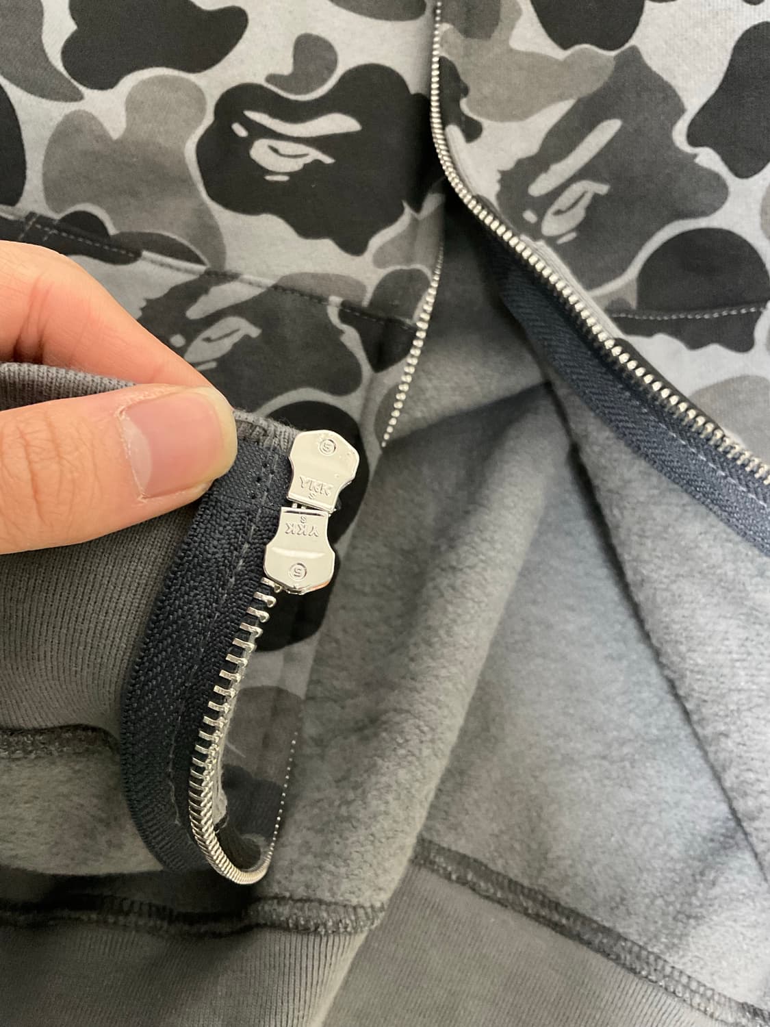 베이프 그레이 후드집업 / XL 상품이미지7