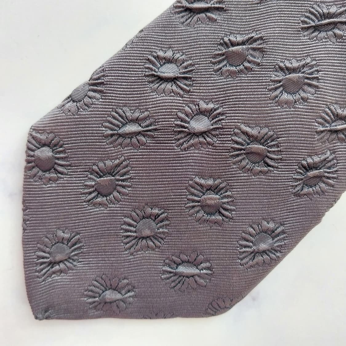 알테아 실크 해바라기 패턴 넥타이 9.4cm A+등급 K2275 상품이미지6