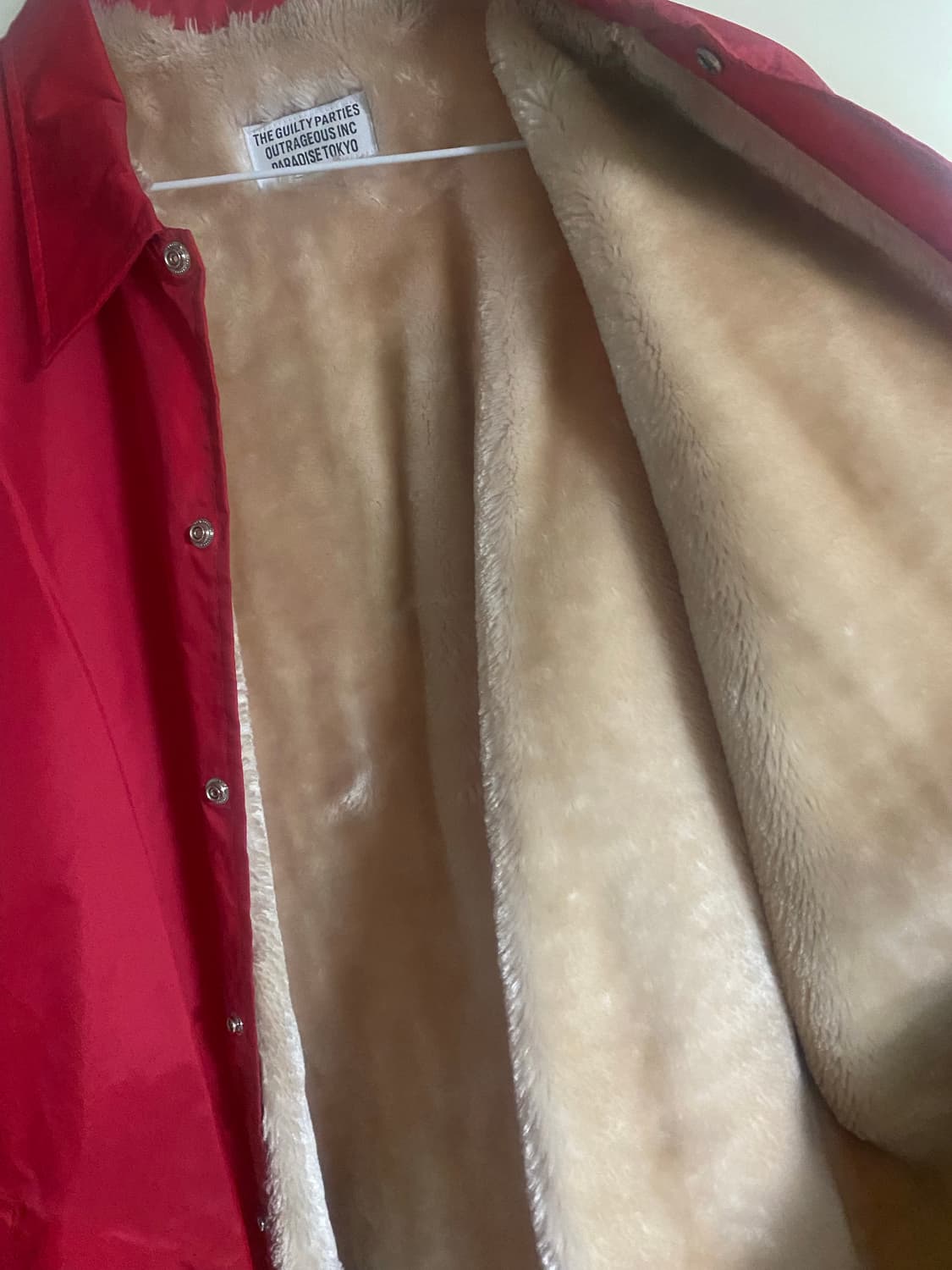 와코마리아 보아털 코치자켓 라지 상품이미지3