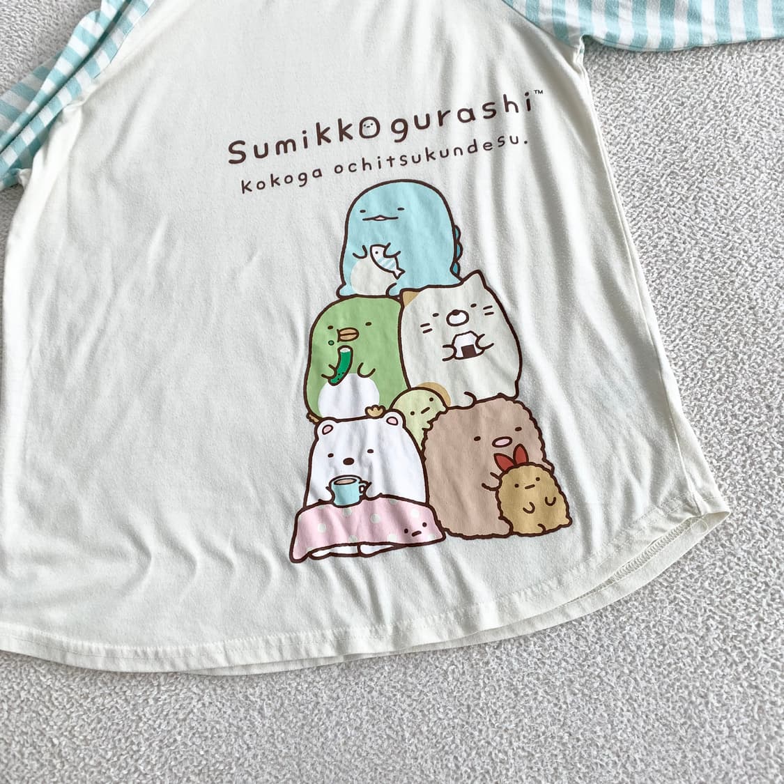 스밋코구라시 ♥ 민트 스트라이프 캐릭터 롱슬리브 상품이미지2