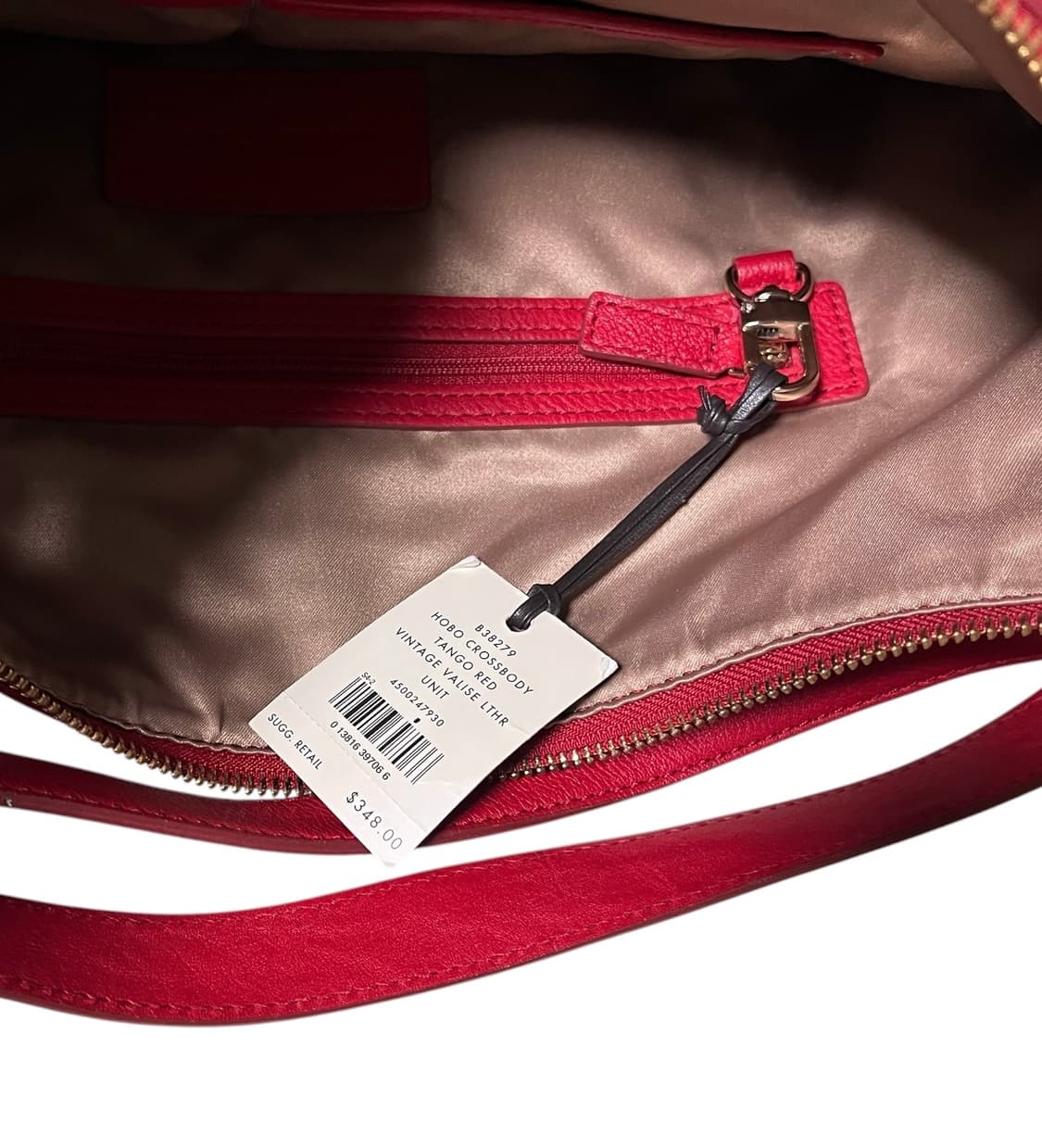 (새상품) 콜한(Cole Haan)레드 호보 크로스백 상품이미지3