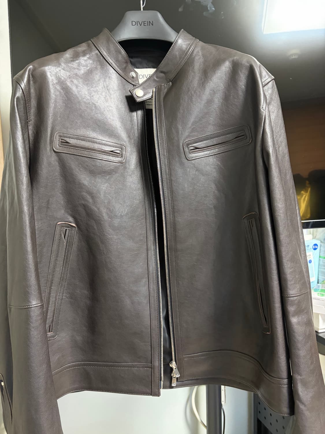 다이브인 레더자켓 브라운 2사이즈 상품이미지1