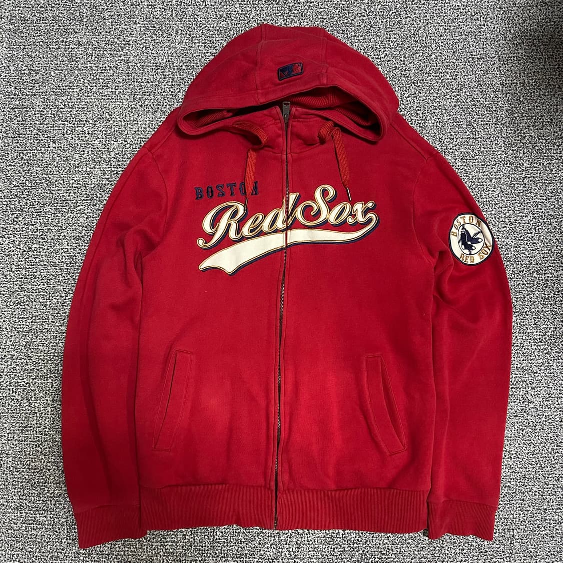(105) MLB 보스턴 레드삭스 레드 후드집업 상품이미지1