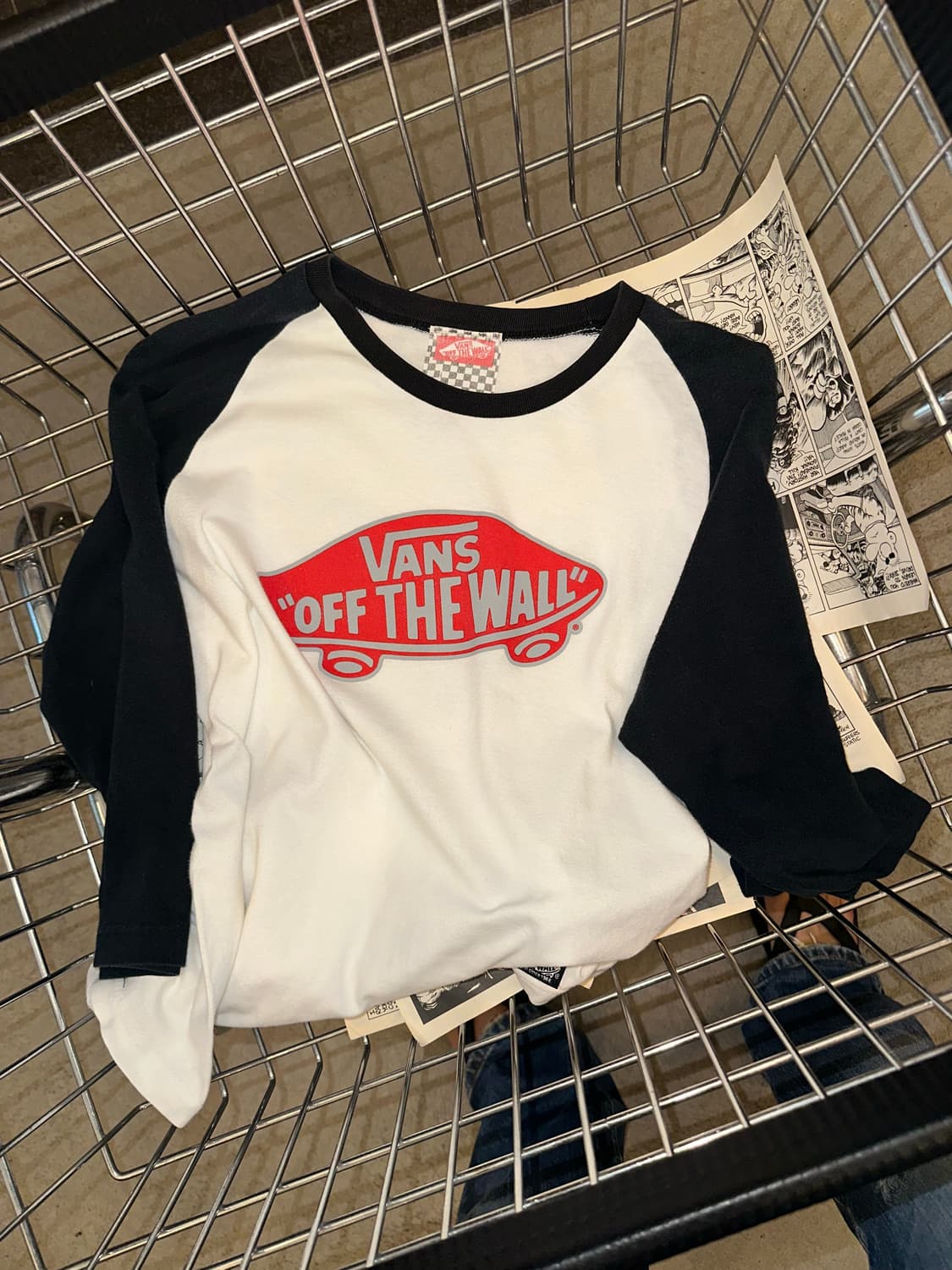 Vans raglan logo print 3-quarter sleeve 상품이미지1