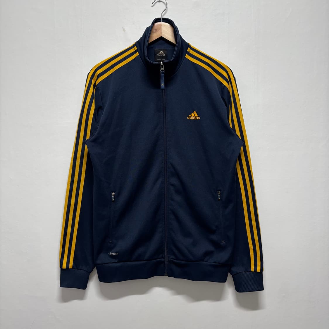 아디다스 네이비/노랑 삼선 트랙탑 상품이미지1