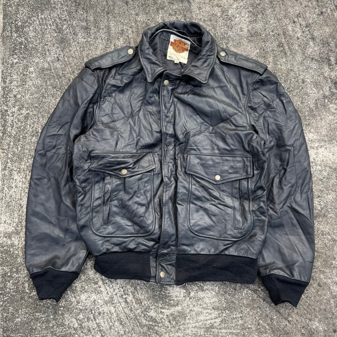 [XL] 80s Harley Davidson 할리 G1 레더자켓 상품이미지1