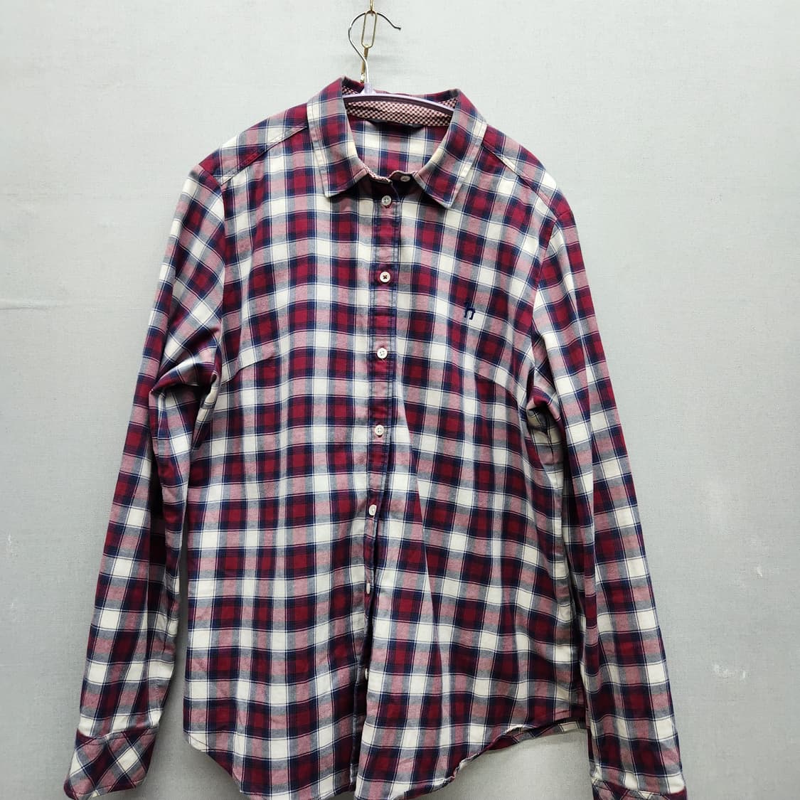 헤지스 로고 체크 셔츠 95(M) 상품이미지1